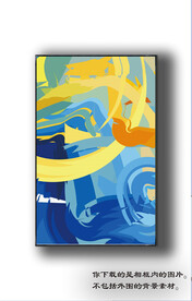 北美轻奢抽象装饰画