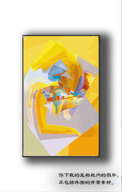 北美轻奢抽象装饰画