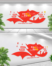 不忘初心牢记使命文化墙