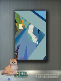 南美轻奢抽象装饰画 