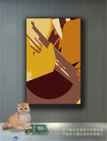 南美轻奢抽象装饰画 