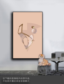 豪华抽象色块装饰画