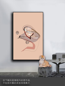 豪华抽象色块装饰画