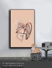 豪华抽象色块装饰画