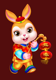 2023兔年卡通兔子