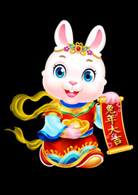 2023兔年卡通兔子