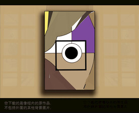 欧式古典抽象色块装饰画