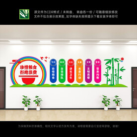 节约粮食文化墙