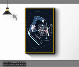 欧式黑白风格抽象装饰画