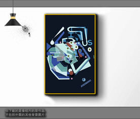 欧式黑白风格抽象装饰画