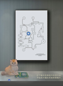  抽象线条组合装饰画  