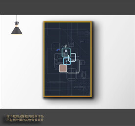 罗马古典色块抽象画