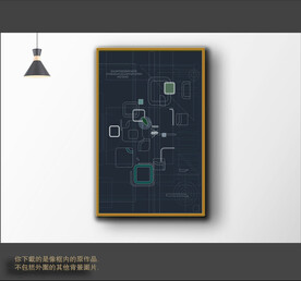 罗马古典色块抽象画