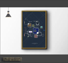 罗马古典色块抽象画