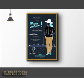 罗马古典色块抽象画