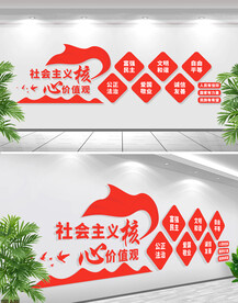 核心价值观文化墙