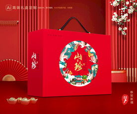 山珍干货礼盒 香菇包装