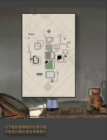 罗马古典色块抽象画