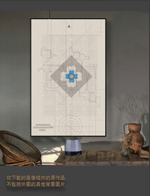 罗马古典色块抽象画