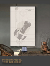 罗马古典色块抽象画