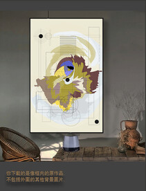 罗马古典色块抽象画