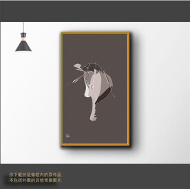 新中式简约抽象装饰画