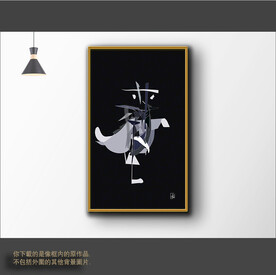 新中式简约抽象装饰画