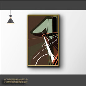 新中式简约抽象装饰画