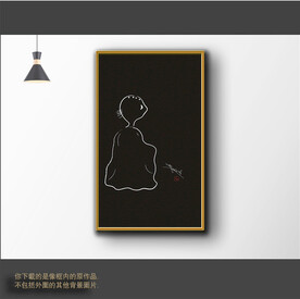 新中式简约抽象装饰画