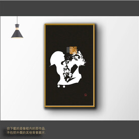 新中式简约抽象装饰画