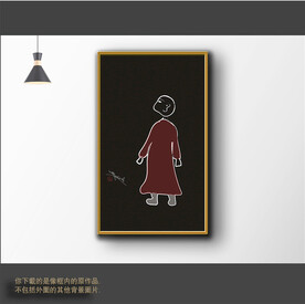 新中式简约抽象装饰画