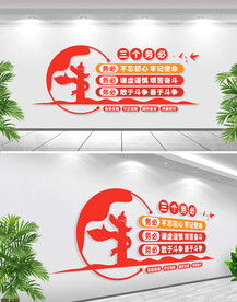三个务必文化墙