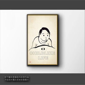 抽象简笔装饰画