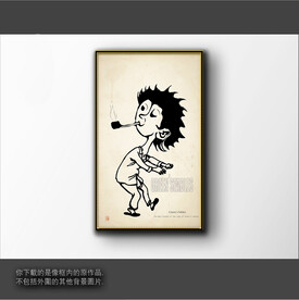 抽象简笔装饰画