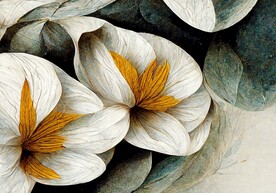 现代轻奢侘寂风复古花卉地毯