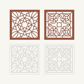 正方形窗花格 花窗