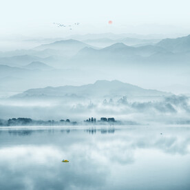 水墨山水画