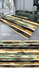 北欧现代简约几何线条轻奢地毯