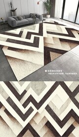 现代简约抽象几何地毯地垫