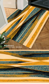 北欧现代简约抽象几何地毯地垫