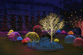 春节街道亮化PSD分层效果 