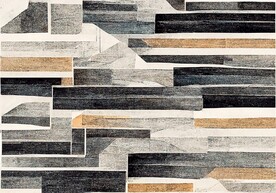 现代简约抽象几何地毯地垫设计