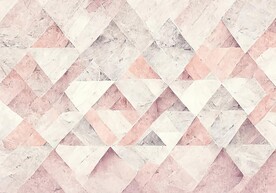 现代简约几何粉色淡雅地毯地垫