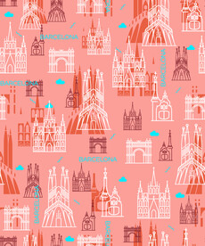 卡通线条花设计