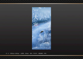 地产 大寒节气海报