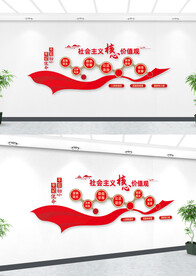 社会主义核心价值观文化墙