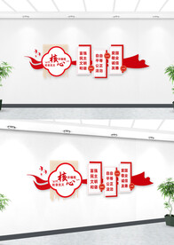 社会主义核心价值观文化墙