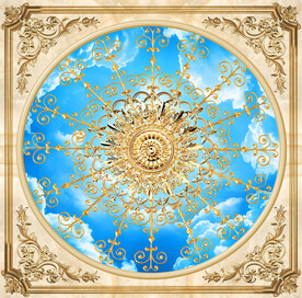 欧式蓝天白云软膜天花吊顶