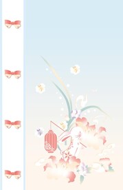 汉服蝴蝶结红花兔子