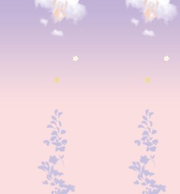 汉服紫色花云朵